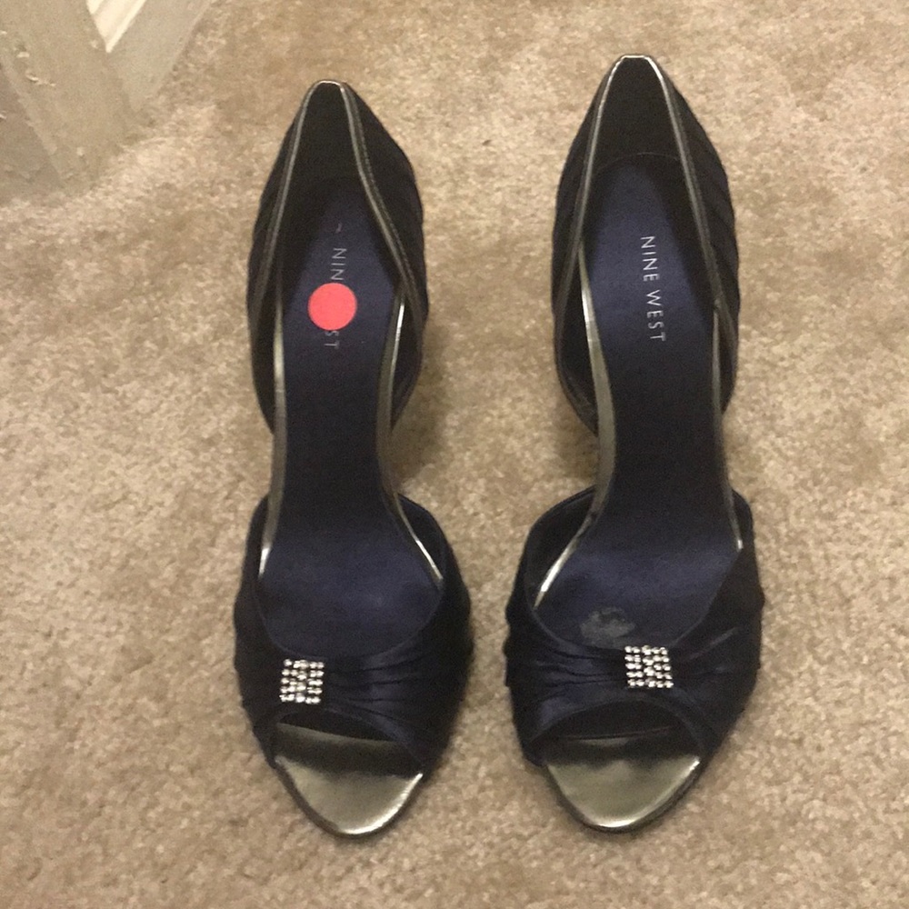 Blue Nine West Heels